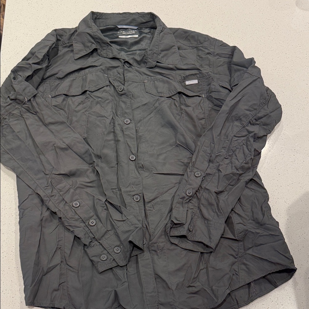 Columbia Men's Charcoal Button-Up Jacket